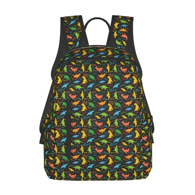 Easygdp Cartoon Dino para Easygdp Yak - Mochila Casual Ligera y Resistente para Viaje y Senderismo para Hombres y Mujeres