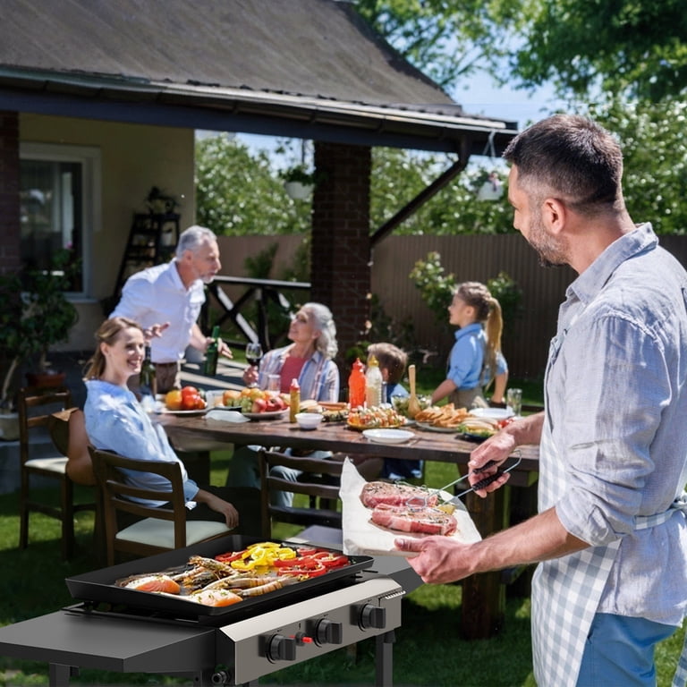 Buy SKOK 3 Burner Griddle- 23.3 Inch Outdoor Propane Griddle- 30000 BTU... Buy SKOK 3 Burner Griddle- 23.3 Inch Outdoor Propane Griddle- 30000 BTU...
