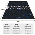 thumbnail image 5 of Howard University Fleece Blanket, Very Soft Microfiber Flannel Blanket for Couch Warm and Cozy for All Seasons, 5 of 6