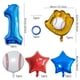 thumbnail image 2 of Set de globos con temática de béisbol, 5 unidades, con número 1 para cumpleaños de niño, 2 of 2