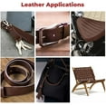 thumbnail image 6 of ELW Brown Yellow Latigo Leather 5-6 oz. 2-2.4mm Straps, Belts, Strips 2-1/2" 6.4cm Wide X 72" 1.8m Length Full Grain Leather Cowhide DIY Arts & Craft Projects, Clothing, Jewelry, Wrapping, 6 of 7