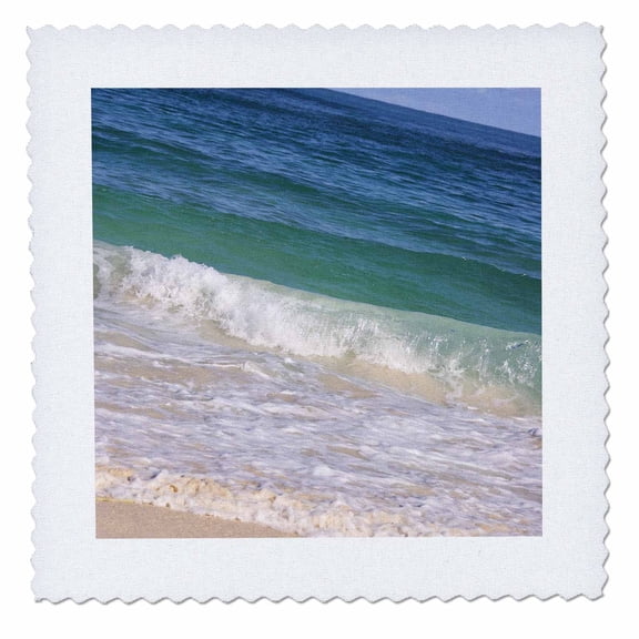 3dRose, Dominican Republic, Punta Cana, Bavaro Beach-CA14 LEN0203 - Lisa S. Engelbrecht, 12x12 inch quilt square