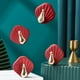 thumbnail image 2 of Gancho de pared decorativo - Acero inoxidable/adhesivo, 4 piezas, para cocina/baño, resistente/impermeable, 2 of 6
