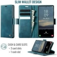thumbnail image 3 of Wallet Case for Samsung Galaxy S23 Ultra Leather Wallet Flip Cover with Card Holder, Kickstand, Magnetic Closure, RFID Blocking TPU Shockproof Phone Case Compatible with S23 Ultra, 3 of 8