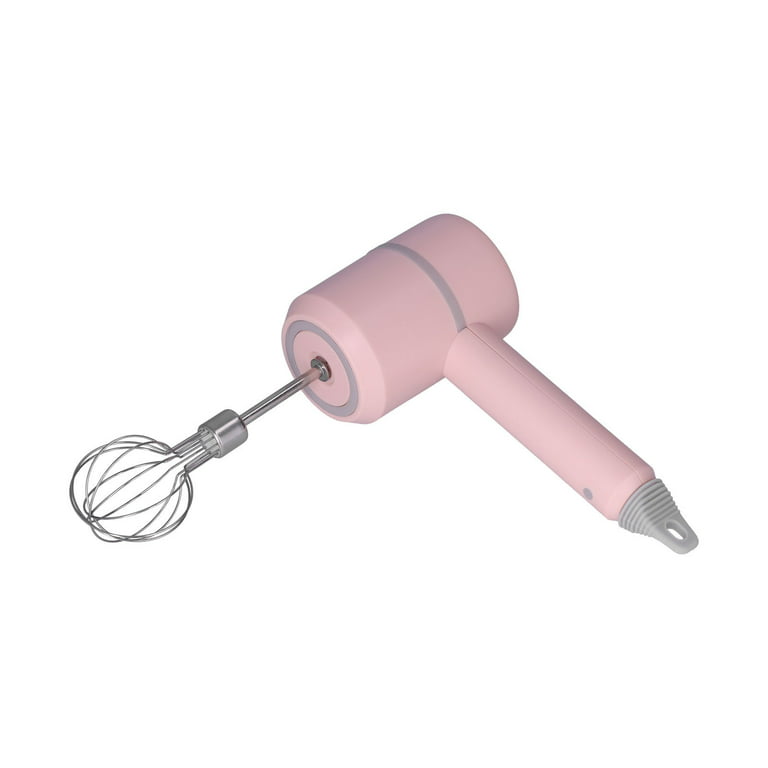 Rechargeable Handheld Egg Beater Portable Kitchen Hand Mixer in Pink –  MXMBLENDER