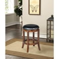 thumbnail image 2 of Boraam Cordova Counter Height Backless Swivel Wood Kitchen Counter Stool, Cappuccino Finish, 2 of 7