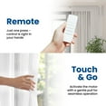 thumbnail image 5 of Osprey Smart Curtain Track, 63" Single‑Side Opening Motorized Curtain Rod, Remote Control & Automate App, Heavy-Duty Design, Compatible with Alexa & Google, Ceiling and Wall Mounted, Easy To Install, 5 of 9
