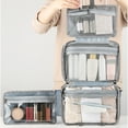 thumbnail image 1 of SuoKom Trousse de Toilette Portable, Sac de Rangement de Toilette de Voyage, Trousse de Séparation Sec et Humide avec Crochet Trousse de Rasage Suspendable Trousse Cosmétique pour Homme, 1 of 8
