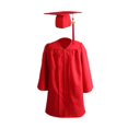 thumbnail image 1 of 1 Set Graduation Gownzipper With Hat Polyester Kid Academic Dress-Yvan, 1 of 5