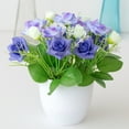 thumbnail image 5 of Centre de Table Fleurs pour Maison Élégant Présentoir de Roses Roses Réalistes pour Salon Arrangement Intérieur Différent, 5 of 5
