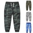 thumbnail image 6 of XIMIN Kids Teen European and American Style Elastic Waist Trousers for Small and Medium Sized Sweatpants Camouflage Gobble Outdoor Jogging Pants Toddler Boy (2 Years, Black), 6 of 6