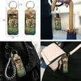 thumbnail image 4 of ZUXONGSY Cat Daisy Flower Butterfly Print Women's 3-Piece Purse Set with Bucket Bag, Large Makeup Cosmetics Bag & Clip On Lipstick Holder, Leather Gift for Mom, Wife, 4 of 4