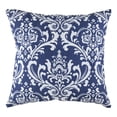 thumbnail image 4 of TreeWool (Pack of 2) Damask Accent Decorative Cotton Throw Pillow Covers (22 x 22 Inches, Navy Blue), 4 of 6