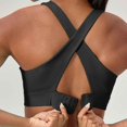 thumbnail image 3 of High-Performance Women's Sports Bras Breathable Padded Cups V Neck Back Design Fitness Tank Tops for Active Living, 3 of 5