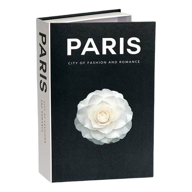 MesaSe Boîte de Rangement Finition Fine Moderne Minimaliste Impression de Lettres Anglaises Décoration Grand Application Faux Livre Simulation Livre de Rangement pour Bureau