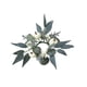 thumbnail image 3 of Mini corona de vela de calabaza, anillo de vela floral artificial, corona bohemia, adorno de hojas de eucalipto, portavelas falso para porche, 3 of 9