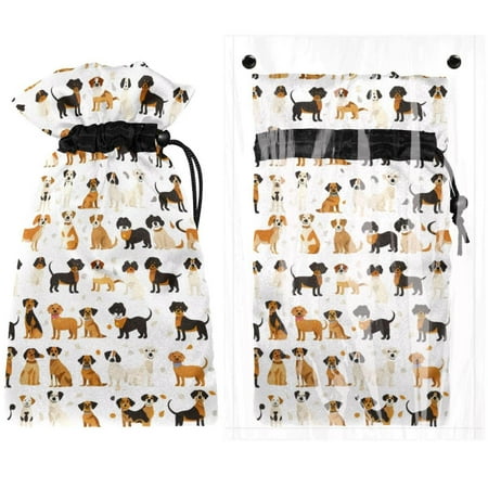 

Josid Dog Pattern Reusable Outdoor Faucet Insulation Covers Waterproof and Freeze-Resistant Spigot Protector Bags 2 Pack 11 x 6.9