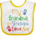 thumbnail image 3 of Inktastic My Grandma and Grandpa Love Me Boys or Girls Baby Bib, 3 of 4