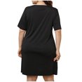 thumbnail image 4 of Vestido quemado grande de manga corta para mujer Fridja  bnh163, 4 of 9