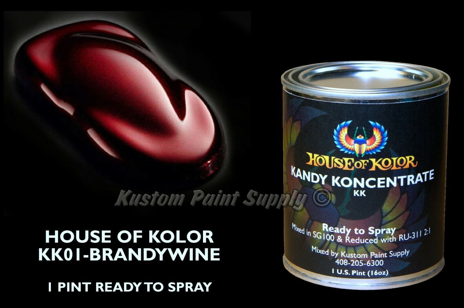 Brandywine Kandy KK01 House of Kolor 1 Pint Can Ready To Spray