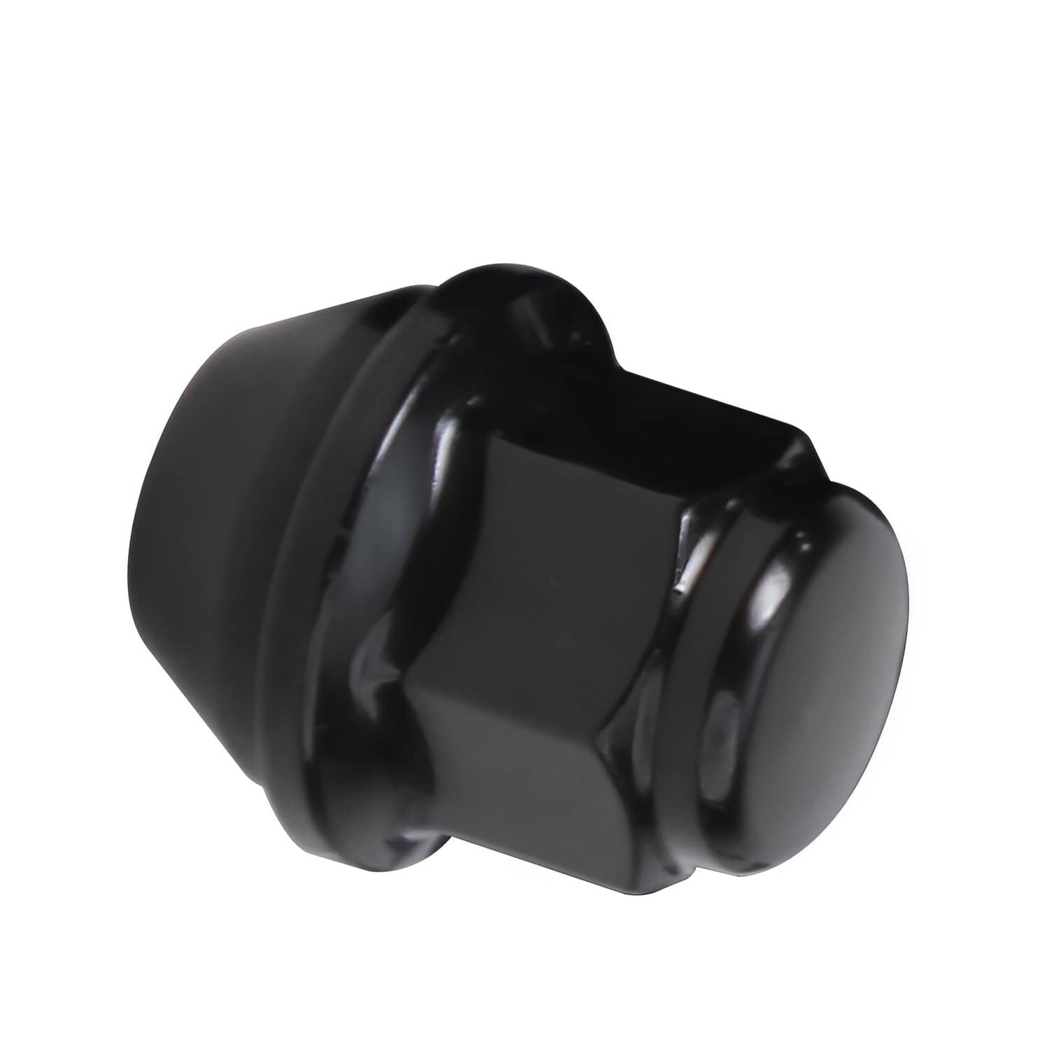 Detroit Axle - 12x1.5 Black Wheel Lug Nuts Replacement for Ford Fusion Lincoln MKZ - 20pc Set