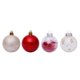 thumbnail image 2 of Bewildely 30 Uds. De bolas colgantes para árbol de Navidad, hogar, oficina, centro comercial, árbol, bolas de plástico, decoración colgante, adorno Kits de decoración para fiestas oro rojo Bewildely HA000435-05B, 2 of 6