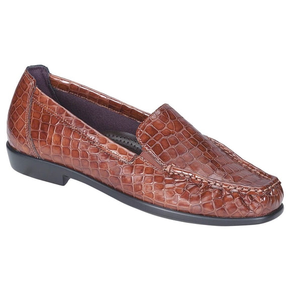 SAS Womens Joy Loafers, Cognac Croc, 7M