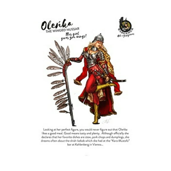 Wargamer Game Studio Olenka Winged Hussar (54mm) New