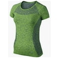 thumbnail image 2 of Nike Dri-FIT Knit Gray Short Sleeve T-Shirt, Shirt Top (644680 010) (S, Deep Royal Blue/Action Green), 2 of 11