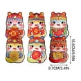 thumbnail image 3 of UNLLLL 2025 6 Pcs Red Envelopes Chinese New Year of The Snake, Cute Creatives Cartoons Red Envelopes, Lucky Money Envelopes with Gold Raised Foil Snake, for New Year, 3 of 9