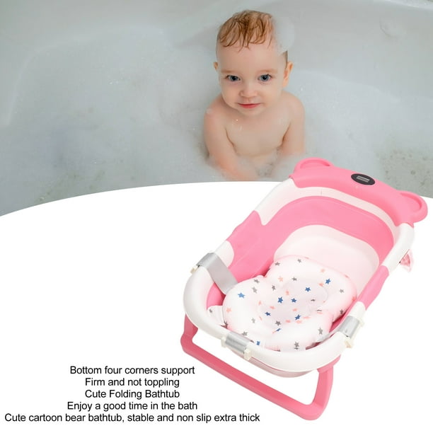 Coussin de bain pour bébé, coussin de baignoire pliable en forme