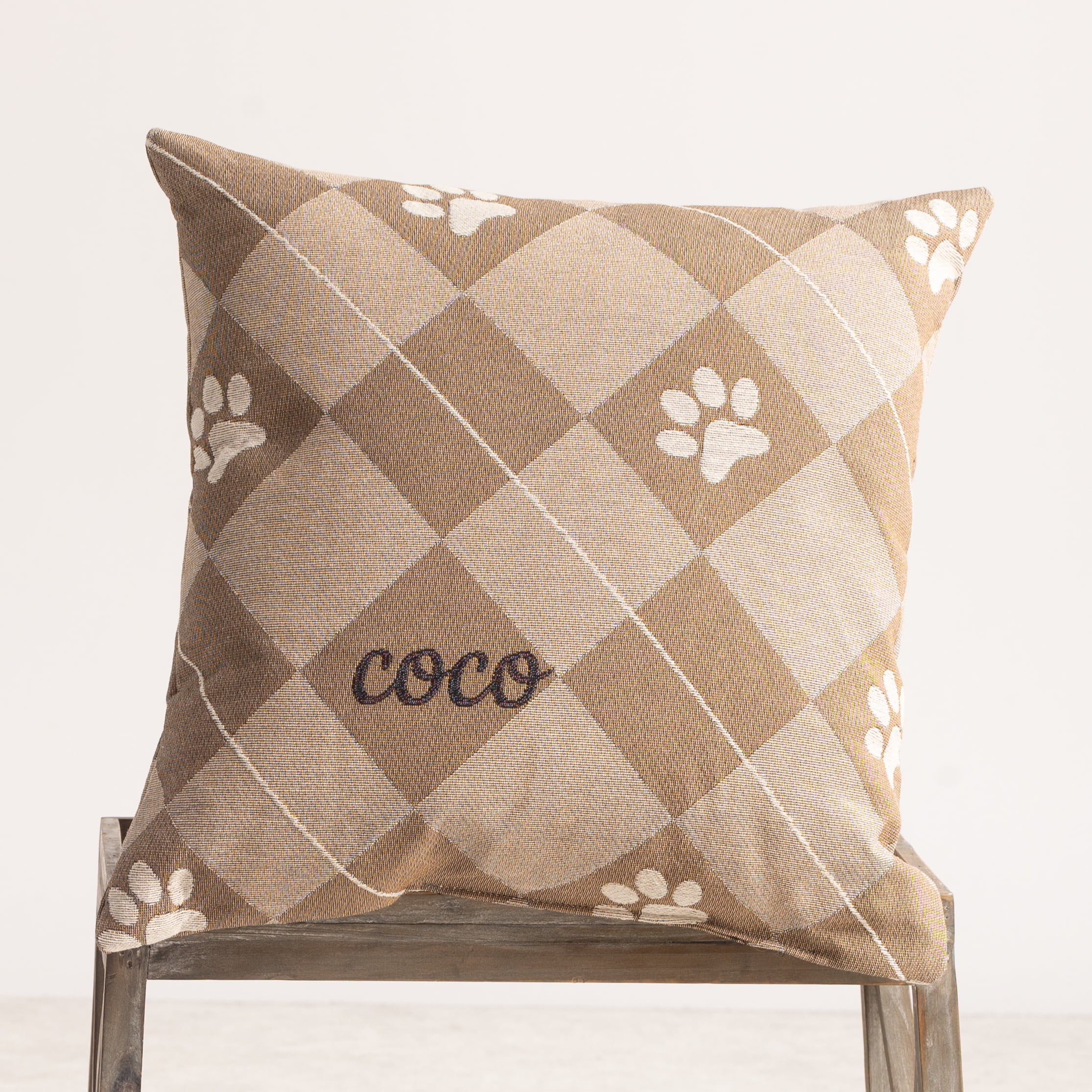 Jacquard Woven Pillow, 17x17, Personalization, Walmart Custom, Adult, Teen, Tween, Unisex.