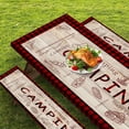thumbnail image 6 of Picnic Table Cover with Bench Covers Elastic Edges, Red Plaid Fitted Table Cover, Outdoor Patio Camping Essentials 72 Inch 3PCS, Waterproof Camping Fitted Tablecloth, 6 of 7