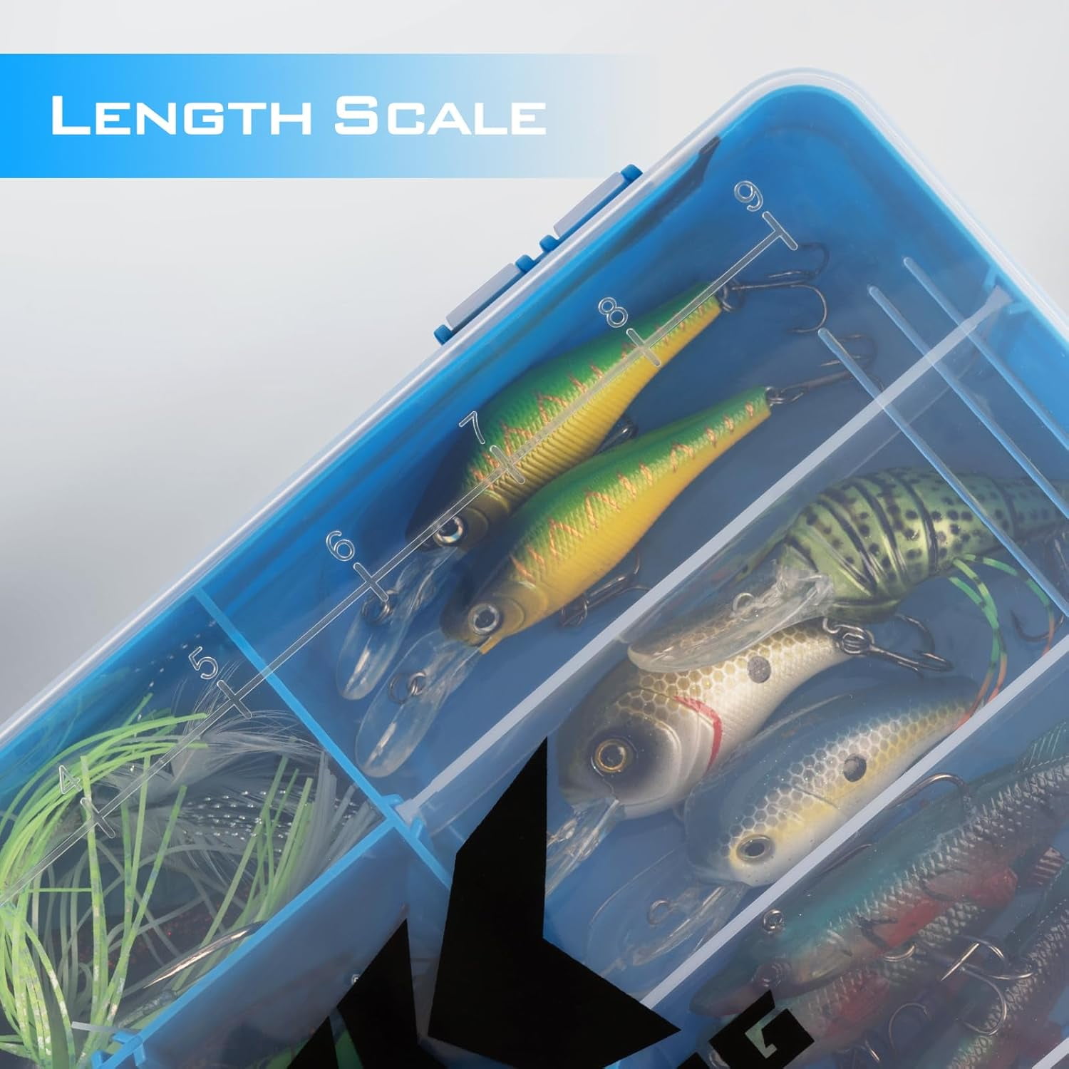 KastKing Tackle Box, Plastic Tackle Trays, 4 Packs Lure Boxes Terminal Tackle -Bait Vault