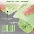 thumbnail image 2 of Small Trash Bags 2.6 Gallon - Bathroom Garbage Bag Biodegradable Kitchen Trash Can Liners Compostable Trash Bin Bags Plastic White Wastebasket Liners Mini Clear Trashbags for Office Dorm Bedroom Car, 2 of 7