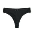 thumbnail image 4 of vigerkar Women's Breathable Cotton Thong Panties (Black, XL), 4 of 4