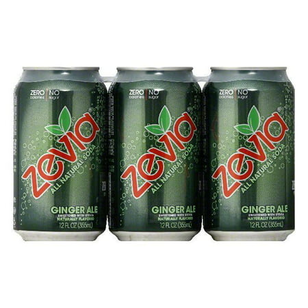 Zevia Natural Zero Calorie Ginger Ale, 72 FO (Pack of