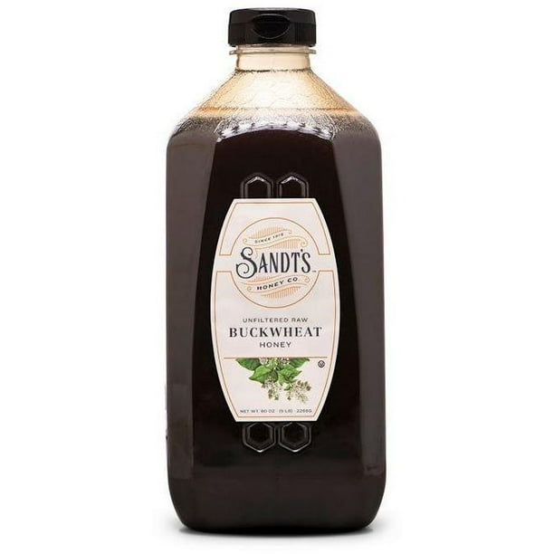 Sandt's Unfiltered Raw Buckwheat Honey (80 oz.) 5 lb. jar