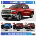 thumbnail image 2 of Full Width Front Bumper Compatible with 2025 Ram 1500,Heavy Duty Steel Front Bumper with Side Wings B & Bull Bar B & Winch Plate, 2 of 10