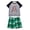 Style 1, variant on Family Christmas Pajamas Matching Sets Graphic Short Sleeve Tee Plaid Shorts Pjs Soft Holiday Loungewear