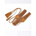thumbnail image 2 of YooGuoGuo Women's Boho Tie Waist Belt Tassel Hollow Out Leather Belts, 2 of 4