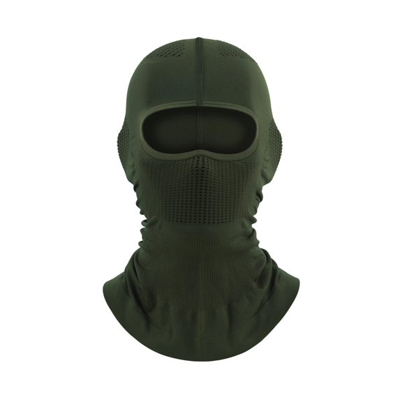 Face Mask Sun UV Protection Breathable Full Head Mask for Men Women Skiing Cycling Dark Green A