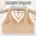 thumbnail image 6 of Riforla Women Fashion Casual Breathable Tube Top Bra Underwear Without Steel Ring Gathering and Adjusting Bro Bras for Older Women Khaki 44, 6 of 8