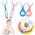 thumbnail image 2 of Toothbrush Children 360 Degree U-shaped Child Toothbrush Teethers Brush Silicone Kids Teeth Oral Care CleaningToothbrushes, 2 of 5