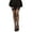 BLACK, variant on Women's Plus-Size Plus Micro Net Thigh Highs, Black, 1X-2X