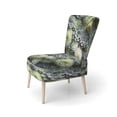 thumbnail image 3 of Designart "Green Succulents Flowers peaceful Succulents II" Green Floral & Botanical Upholstered Accent Chair - Traditional Arm Chair For Living Room, 3 of 5
