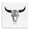 Glam Cow Skull Western Cowboy, variant on Stupell Industries Glam Western Fashion Skull Black Floating Frame Canvas Art, 18 x 18, by Amanda Greenwood