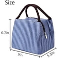 thumbnail image 3 of Lunch Bag Women and Men Insulated Lunch Tote Bags Lunch Organizer WorkCompact Reusable Lunch Box Bag for Office Picnic Beach Travel (Blue), 3 of 7