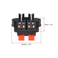 thumbnail image 2 of 2 Row 4 Way Spring Speaker Terminal Clip Push Release Connector Terminals Strip Block WP4-03 5Pcs, 2 of 3