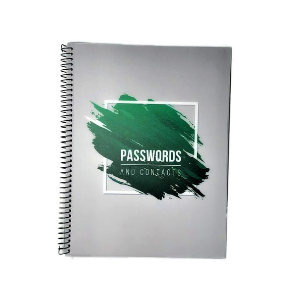 RE-FOCUS THE CREATIVE OFFICE, Large Password Keeper Book, Green